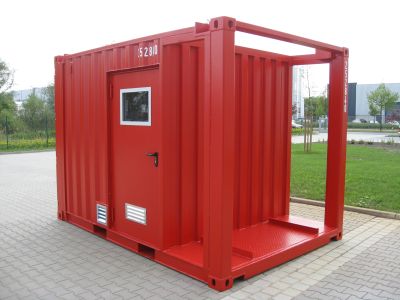 10' Aggregatecontainer mit Isolierung und Offshore-Hebeösen - Spezialcontainer - Sondercontainer - Container kaufen bei h+s container GmbH