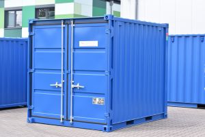10' Materialcontainer / Außenansicht - h+s container GmbH