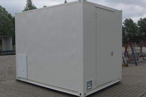 10' Rechenzentrumcontainer - C5 Beschichtung / Außenansicht - h+s container GmbH