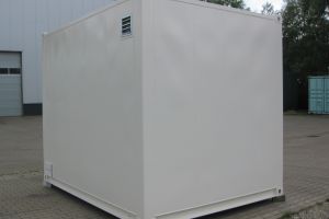 10' Rechenzentrumcontainer - C5 Beschichtung / Rückansicht - h+s container GmbH