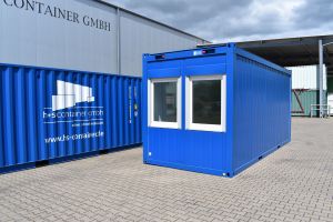 20' Bürocontainer - Wohncontainer / Außenansicht - h+s container GmbH