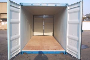 20' Double-Door Container / Außenansicht - h+s container GmbH