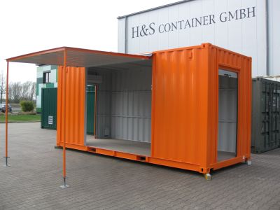 20' High-Cube Messecontainer - Messestand - Spezialcontainer - Container kaufen bei h+s container GmbH