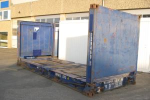 20' Flat-Rack Container / Außenansicht - h+s container GmbH