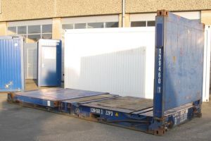 20' Flat-Rack Container Collapsible/ Außenansicht - h+s container GmbH