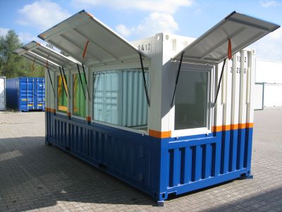 20' Laborcontainer mit Kst.-Fenster und Personentür - Spezialcontainer - Container kaufen bei h+s container GmbH