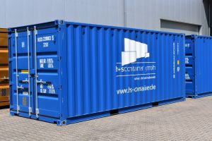 20' Lagercontainer / Außenansicht - h+s container GmbH