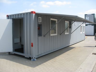 40' High-Cube Werkstattcontainer mit Personaltür und Fenster - Spezialcontainer - Container kaufen bei h+s container GmbH