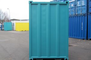 5' Materialcontainer - Lagercontainer / Rückansicht - h+s container GmbH