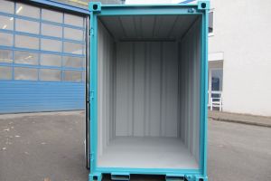 5' Materialcontainer - Lagercontainer / Innenansicht - h+s container GmbH