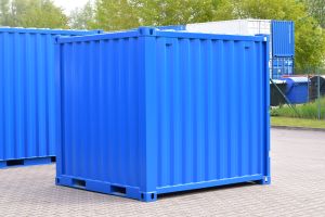 8' Materialcontainer / Außenansicht - h+s container GmbH