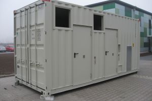 20' High-Cube Aggregatecontainer / Außenansicht - h+s container GmbH