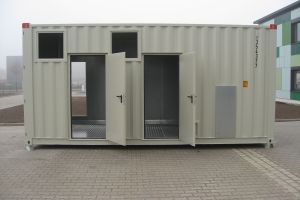 20' High-Cube Aggregatecontainer / Seitenansicht - h+s container GmbH