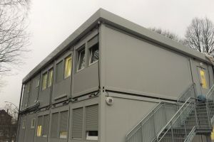 Aufenthaltscontainer 24er-Anlage / Containeranlage - Außenansicht - h+s container GmbH