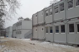 Unterkunftscontainer 24er-Anlage / Containeranlage - Außenansicht - h+s container GmbH