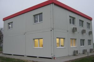 Aufenthaltscontainer 16er-Anlage / Containeranlage - Außenansicht - h+s container GmbH