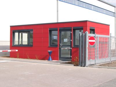 8m Bürocontainer mit Eternit-Außenfassade - Aufenthaltscontainer - Container kaufen bei h+s container GmbH