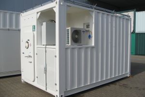 Sondercontainer - Energiespeichercontainer / Außenansicht - h+s container GmbH