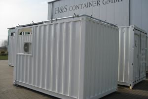 Sondercontainer - Energiespeichercontainer / Rückansicht - h+s container GmbH