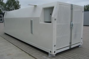 5,5m Energiespeichercontainer mit Isolierung / Glattblechaußenwände - Schräge Konturen - h+s container GmbH