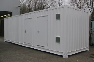 12m Rechenzentrumcontainer - IT-Container / Außenansicht - h+s container GmbH