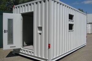 7,25m Rechenzentrumcontainer mir Doppelboden / Außenansicht - h+s container GmbH