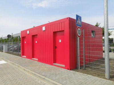 Sanitärcontainer 2er-Anlage - Toilettencontainer - Containeranlage - Container kaufen bei h+s container GmbH