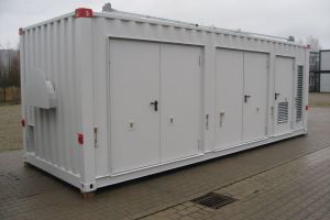 30' High-Cube Technikcontainer / Doppelflügeltüren - h+s container GmbH